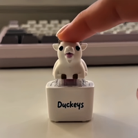 Gantungan Kunci Mekanik Dinosaurus Bebek Kucing, Mainan Fidget Dewasa, Gantungan Kunci Klik, Dekorasi Meja, Penguji Tombol Mini Keyboard