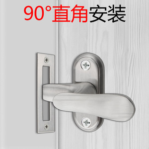 กลอนประตูสแตนเลสดีไซน์เรียบง่ายติดตั้งง่ายสำหรับประตูไม้ห้องน้ำ - Product Image 3
