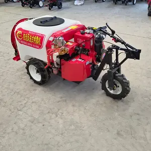 Orchard Gasoline Spray Machine 3 Wheeled Field High Pressure Sprayer Self Propelled Fruit Tree 200 Gallon Sprayers