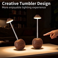 Lampe de bureau LED rechargeable créative, décoration, chambre d'hôtel, télécommande, variateur tactile, lumière d'ambiance, lampe de chevet