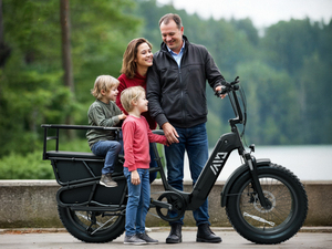 Vélo <span class=keywords><strong>cargo</strong></span> électrique familial à pneus larges K008 20 pouces 48V 15AH avec longue queue, <span class=keywords><strong>prix</strong></span> usine OEM - Product Image 4