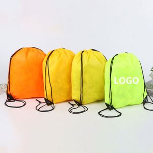 Wholesale Custom Logo Plain Polyester <b>Drawstring</b> <b>Backpack</b> Eco-Friendly Sport School Shopping Carry Bag Novelty Gift Features - Product Image 6