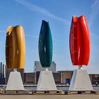 Éolienne à axe vertical de style tulipe 12V 24V à basse vitesse couleur personnalisable pour usage domestique
