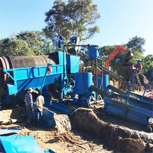Equipamento de Processamento para Mineração de Ouro Aluvionar Peneira Trommel Lavadora de Ouro Pequena Planta de Separação para Recuperação de Ouro à Venda - Product Image 3