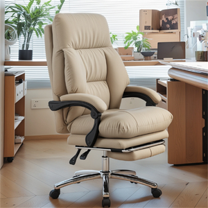 Moderner Leder-<span class=keywords><strong>Massage</strong></span>-Bürostuhl für sitzenden Lebensstil, verstellbarer Studentenstuhl für Mittagspause, Wohnheim, Hochschule - Product Image 1