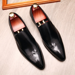 Nouvelles Chaussures Habillées Modernes en Cuir Véritable Façonnées à la Main, Imperméables et à Lacets pour Hommes – Idéales pour les Fêtes Formelles d'Automne, les Mariages et les Affaires - Product Image 3