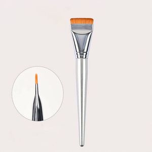 Brocha de Maquillaje para Aplicar Mascarillas Faciales, Corrector Sin Costuras, Brocha Plana Ultrafina Dorada Grande para Base de Maquillaje - Product Image 4