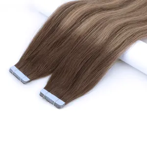 Pour Extensions de cheveux naturels, bande adhésive Super bleue, européen et américain