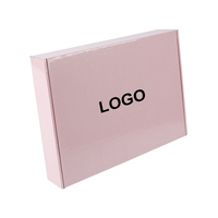 Cajas de Envío de Cartón Corrugado de Fábrica, Empaque Personalizado, Mailer Boxes Rosados con Impresión, Caja Ecológica de Papel Kraft