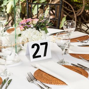 Porte-cartes de table en acrylique double face pour table de mariage 1-25, pour banquets de restaurant et réception - Product Image 6