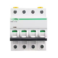 Interruptor Automático en Miniatura Acti 9 Serie IC65N Curva C 4P 50A A9F18450