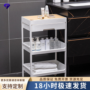 <b>Plastic</b> <b>Storage</b> Cart 4 Layers Portable Multi Functional Organizer For Bathroom Kitchen Bedroom Easy To Clean - Product Image 5