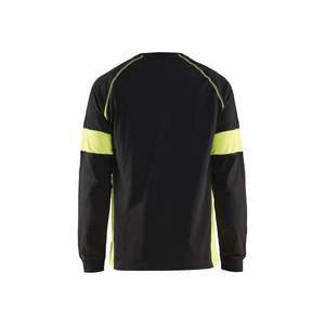 BLAKLADER - 352010309933L Camiseta de manga larga Negro/Amarillo-EAN 7330509697535 CAMISETAS Y POLOS DE TRABAJO - Product Image 2