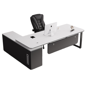 Escritorio <span class=keywords><strong>de</strong></span> Oficina en Forma <span class=keywords><strong>de</strong></span> L Moderno y Sencillo XT con Combinación <span class=keywords><strong>de</strong></span> Silla y Escritorio <span class=keywords><strong>de</strong></span> Madera <span class=keywords><strong>de</strong></span> Pino para Oficina <span class=keywords><strong>de</strong></span> Director - Product Image 5