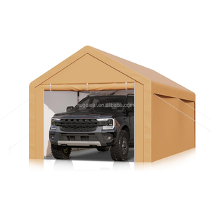 <span class=keywords><strong>Garage</strong></span> <span class=keywords><strong>de</strong></span> stockage extérieur simple et résistant <span class=keywords><strong>de</strong></span> 10'x20' avec parois latérales et portes amovibles - Product Image 1