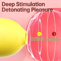 Vibrateur multifonction en forme de citron avec 3 modes de vibration et 10 modes de succion, rechargeable par USB, design compact et silencieux pour femmes
