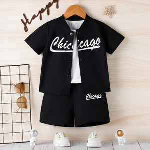 Nouvel ensemble trois pièces de vêtements de sport pour garçons, style streetwear, pour le commerce électronique transfrontalier - Product Image 1