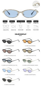แว่นกันแดดโลหะสไตล์อิตาเลียนชิค มิว สีสันสดใสทันสมัย วัสดุคุณภาพสูง กรอบทรงวงรี สไตล์วินเทจ - Product Image 3
