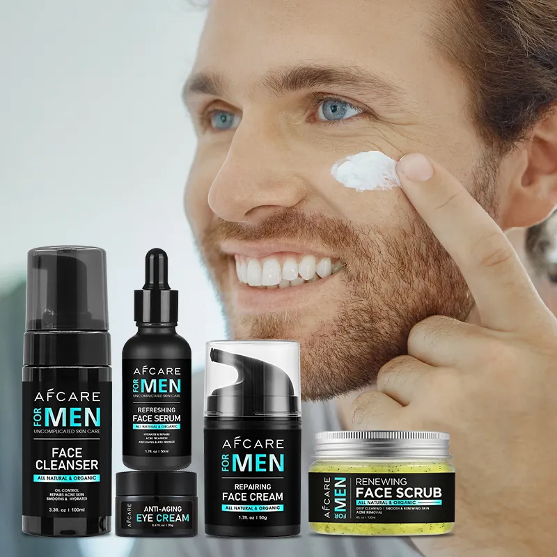 Koreanische Kosmetik Hautpflege Hautpflege-Set sulfatfreie Feuchtigkeitscreme Aufhellung und Aloe vera Hyalurone Hautpflegeprodukte Herren-Set