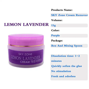 Removedor de Pestañas Sky Zone Coreano al por Mayor, con Extractos Vegetales Ecológicos, Limpiador de Pegamento para Pestañas Personalizado de 15g, Alta Calidad - Product Image 2