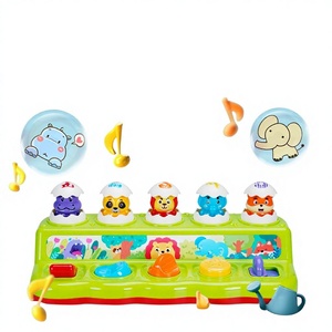 Gioco Pop-up Whack a Mole, Giocattolo Puzzle con Animali, Gioco Nascondi e Cerca per Neonati, Giocattolo Educativo Precoce con Pulsanti per l'Allenamento dell'Azione - Product Image 2