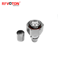 4.3/10 Mini Din Stecker Straight RF Connector Crimp für WTR400 RG8 RG213 RG214 Koaxialkabel
