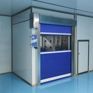 Porte à enroulement automatique à grande vitesse en PVC de qualité sanitaire, isolation contre la poussière, <span class=keywords><strong>volet</strong></span> rapide avec fenêtre de visualisation pour salle blanche GMP - Product Image 4