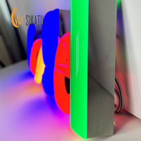 Lettres en résine époxy LED de haute qualité Enseignes électroniques colorées