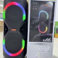 Haut-parleur double MS-2085BT-W pour le commerce extérieur, idéal pour la danse carrée, le karaoké, avec microphone sans fil, subwoofer extérieur 800W et radio FM