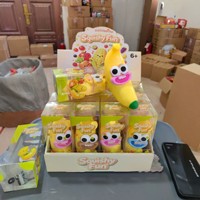 Jouet anti-stress en forme de banane, fabriqué à la main, rempli de blocs de construction, jouet sensoriel pour soulager le stress