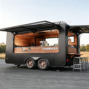 Coffee BBQ Custom Outdoor Camping Food Truck Portable Mobile Kitchen Catering <b>Trailer</b> for Festival Events - Product Image 1