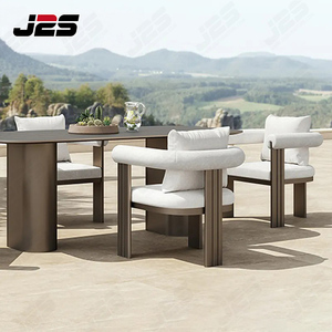 Sang trọng đồ nội thất ngoài trời Patio Set với đệm ghế và ngoài trời tếch bàn ăn - Product Image 4