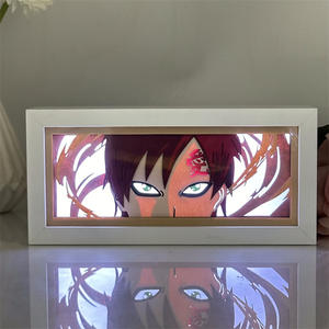 Nouvelle <span class=keywords><strong>Lampe</strong></span> de Table <span class=keywords><strong>LED</strong></span> 2025 Designs One Piece Zoro Luffy en Papier Découpé au Laser, Cadre Anime pour Décoration de Chambre, Boîte à Lumière Animée - Product Image 2