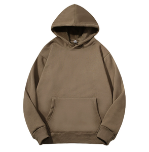 Sudadera con Capucha de Algodón Grueso de 300g, Color Sólido, Estilo Casual Holgado, Venta al por Mayor, Sudaderas Casuales para Hombre y Mujer - Product Image 6