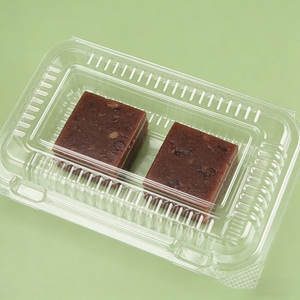 Kotak Kue Bulan Plastik Transparan PET Laris Manis, Kotak Kemasan Roti Salad Sushi, Kotak Makanan Plastik - Product Image 2
