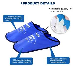 Zapatillas de hielo reutilizables para Terapia de calor y frío, zapatillas de Gel refrescante para <span class=keywords><strong>pies</strong></span> hinchados, zapatillas de hielo accesibles para <span class=keywords><strong>microondas</strong></span> - Product Image 5