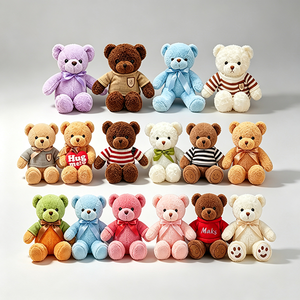 Peluche Orsetto Teddy Misto Hello, Giocattoli di Peluche Imbottiti, Morbidissimi, con Imbottitura in Cotone PP, Regalo all'Ingrosso - Product Image 3