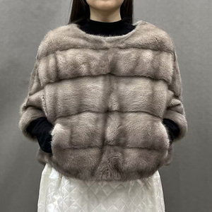 Chaquetas <span class=keywords><strong>de</strong></span> Piel <span class=keywords><strong>de</strong></span> Visón Cortas <span class=keywords><strong>de</strong></span> Lujo para Invierno y Primavera, <span class=keywords><strong>Abrigos</strong></span> <span class=keywords><strong>de</strong></span> Piel <span class=keywords><strong>de</strong></span> Visón Genuina para Mujer - Product Image 2