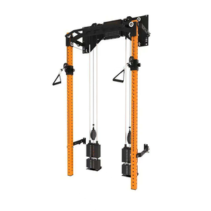 Máquina de Gimnasio <span class=keywords><strong>Multifuncional</strong></span> Plegable de Pared con Pesas Integradas, Rack de Sentadillas que Ahorra Espacio, Sistema de Poleas Fijas con Cable Cruzado - Product Image 6