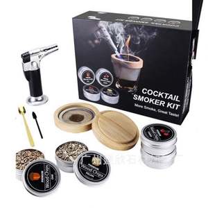 NEW Whiskey Smoke <b>Infuser</b> Hot Selling Smoker with Ice Cubes Torch 6 Natural Wood Chips - Product Image 2
