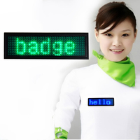 Mini LED Desplazamiento Nombre Insignias programable digital led display Board etiquetas de precios electrónicas para tiendas