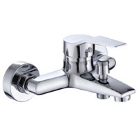 Système de douche à effet pluie YITE de luxe en laiton chromé avec contrôle thermique en céramique et robinets de bain à pression accrue