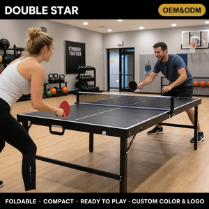 Table de <span class=keywords><strong>ping</strong></span>-<span class=keywords><strong>pong</strong></span> pliante de luxe, <span class=keywords><strong>mini</strong></span>, stable, pour intérieur, en PVC laminé, imperméable, de qualité commerciale - Product Image 3