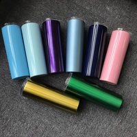 20oz Double Wall Vacuum Cup with Straw Insulated Travel Mug with Lid Stainless Steel Skinny Tumbler