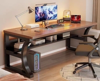 Groothandel op maat gemaakte hoogwaardige e-sports gamingcomputertafels met metalen en houten oppervlak