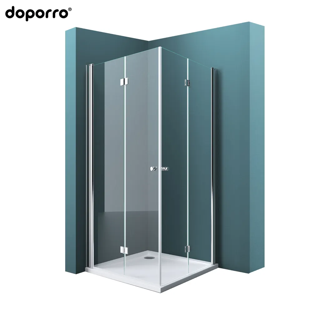 Hot Seller Customized clear temper glass modern shower stand room