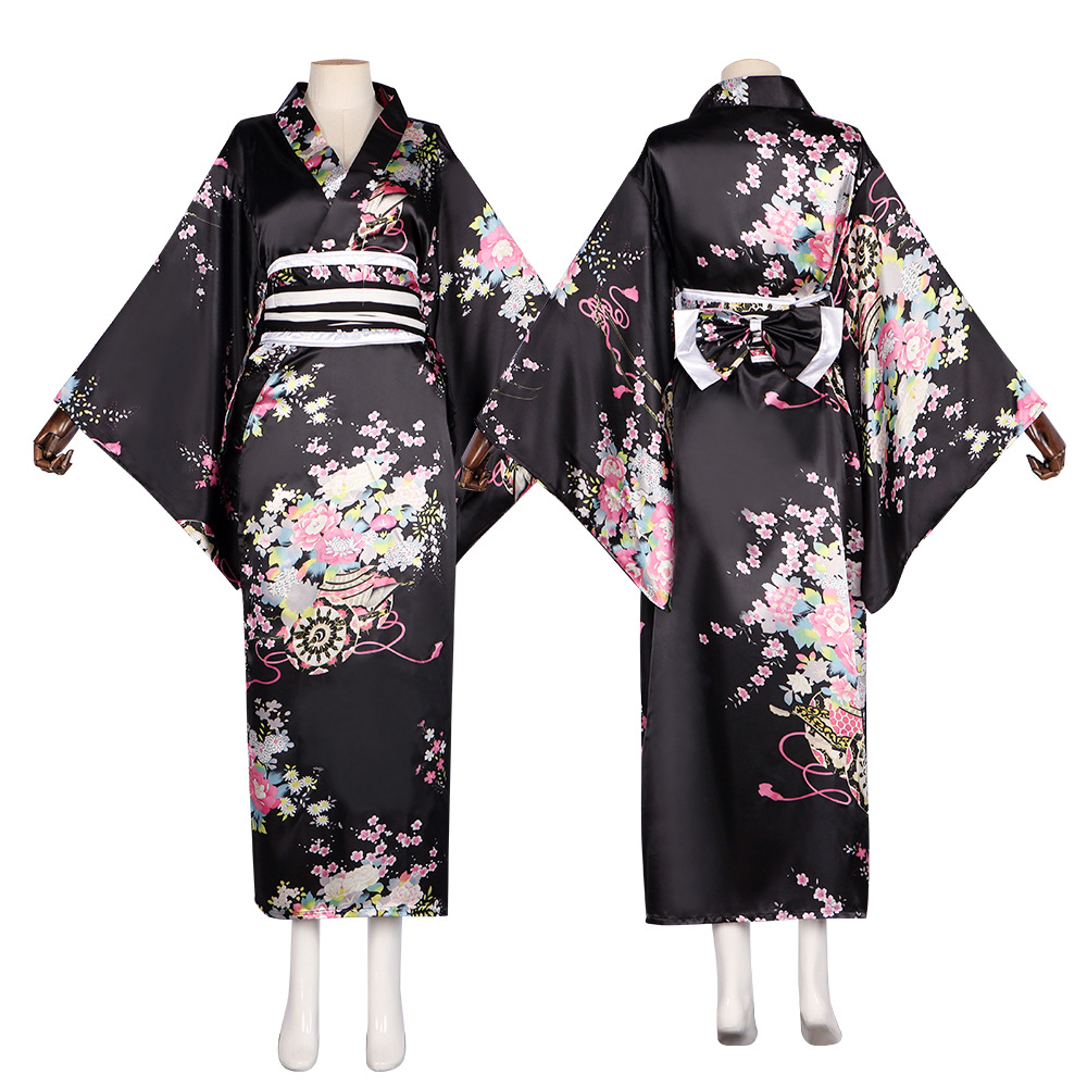 Gaun Kimono Yukata Jepang Pakaian Musim Panas yang Elegan
