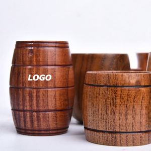 Jarra de Cerveza de Madera Maciza Premium, Vaso de Whisky - Jarra de Madera Hecha a Mano para Regalos y Promociones de Bares - Product Image 1