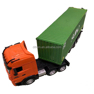 1/18 9CH lega Rc spedizione modello contenitore <span class=keywords><strong>camion</strong></span> HuiNA1317 2.4G carrello di trasporto merci <span class=keywords><strong>giocattolo</strong></span> (luci e musica) - Product Image 3