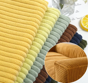 100% Polyester Warp rajutan <span class=keywords><strong>Microfiber</strong></span> kain <span class=keywords><strong>Corduroy</strong></span> 220gsm bahan bernapas untuk pakaian tas pemakaian rumah <span class=keywords><strong>sofa</strong></span> - Product Image 1